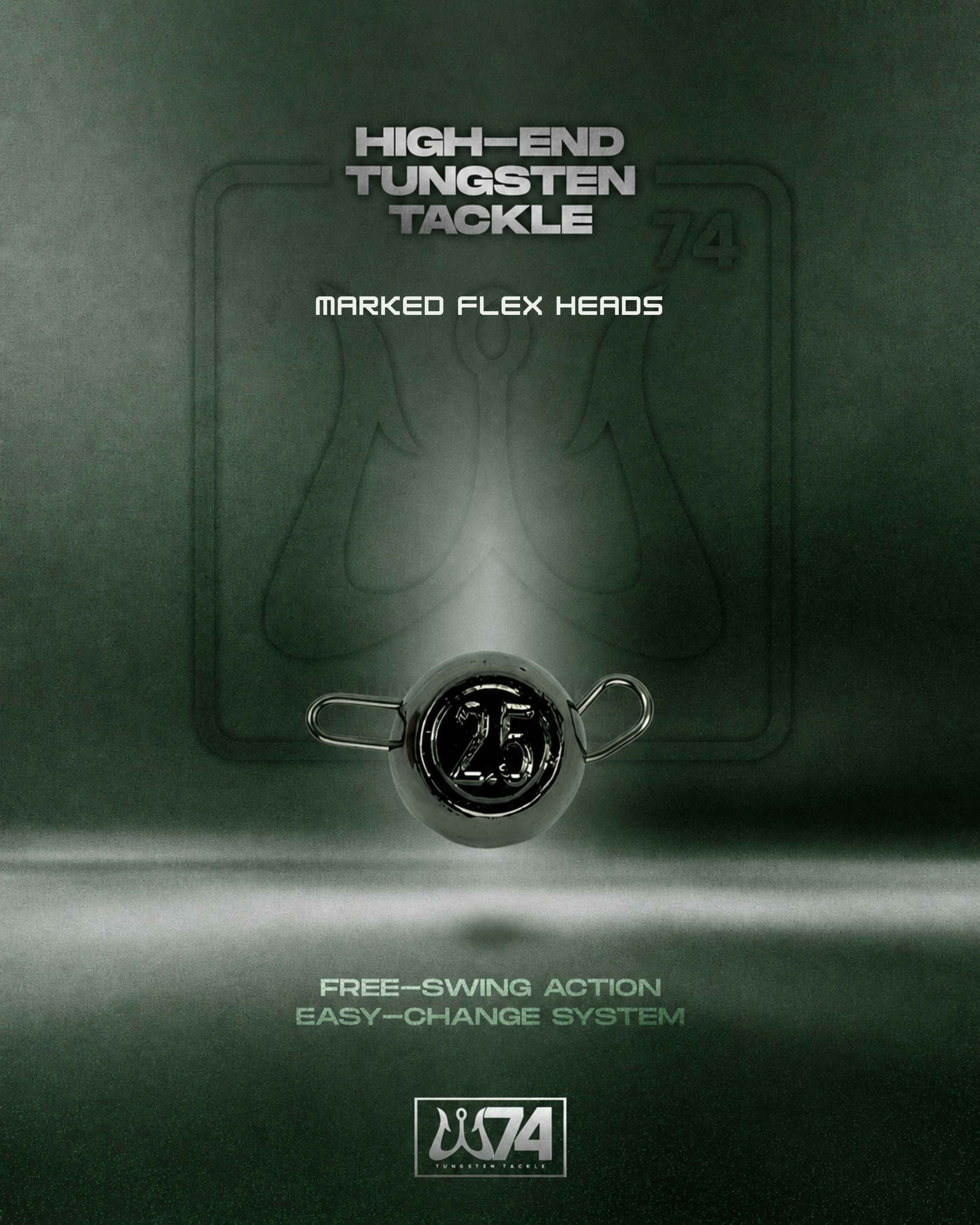 W74 Tungsten Marked Flex Head