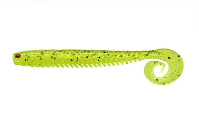 Bite On Rib Worm #26 Green Rose 100 mm / 4inch / 5 g
