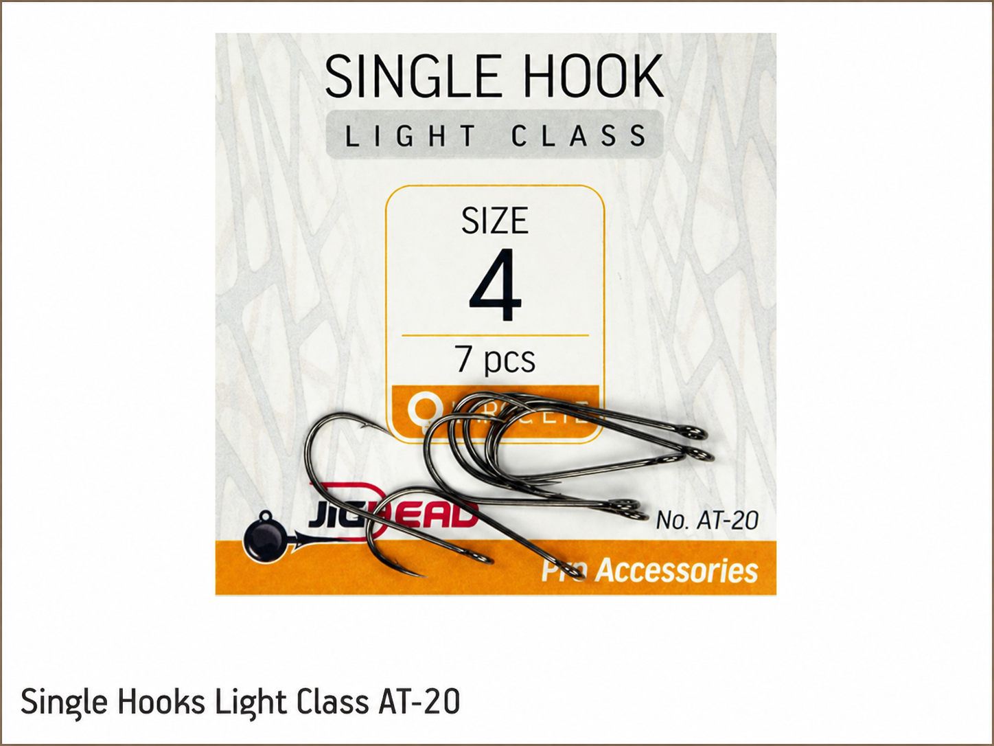 JigHead Single Hooks Light Class AT-20 maat #4, 7 stuks