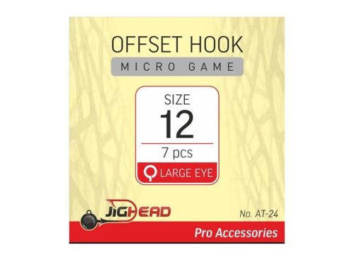 Hameçons Offset Micro Game AT-24 (7 pièces)