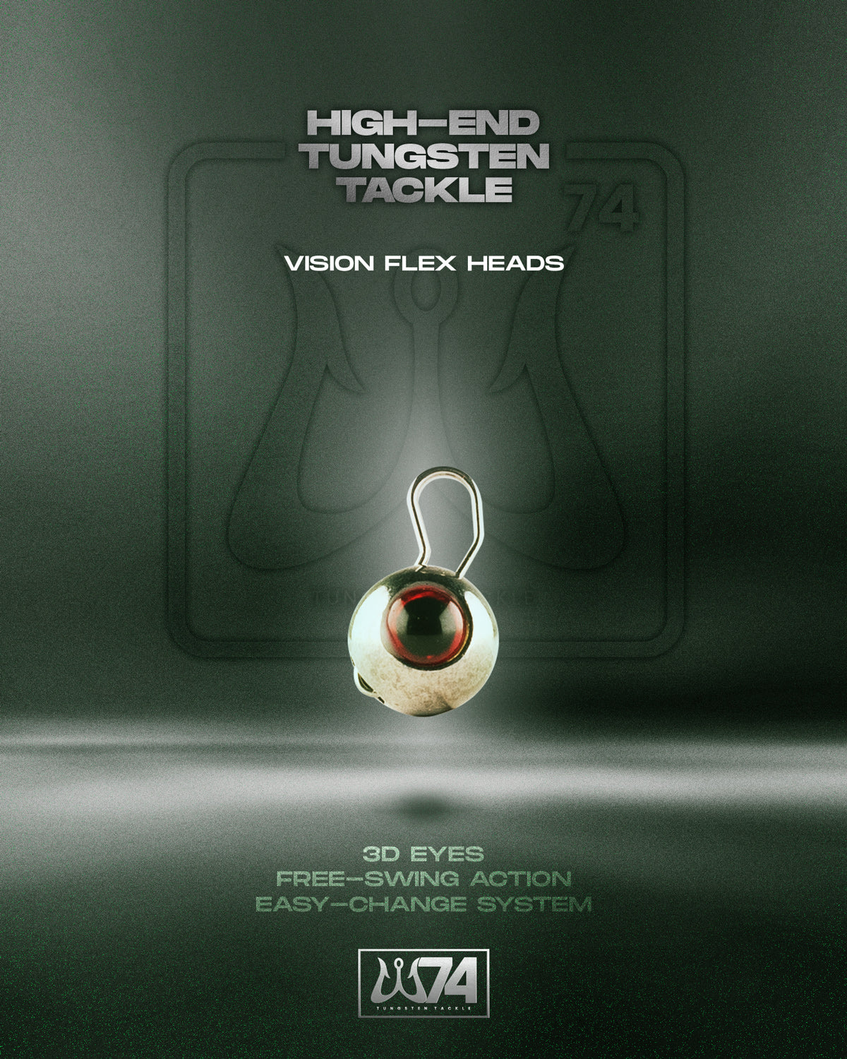 W74 Tungsten Vision Flex Head - Red Eyes (2pcs)