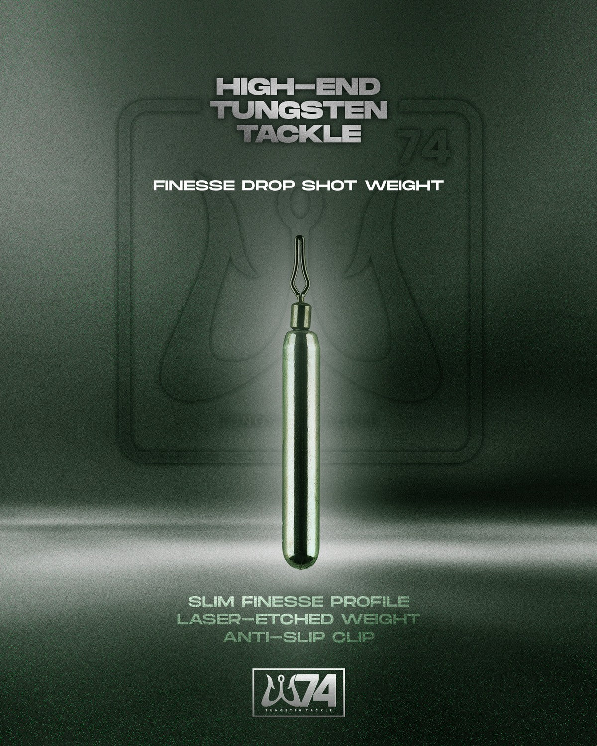 W74 Tungsten Finesse Dropshot Weight (2pcs)