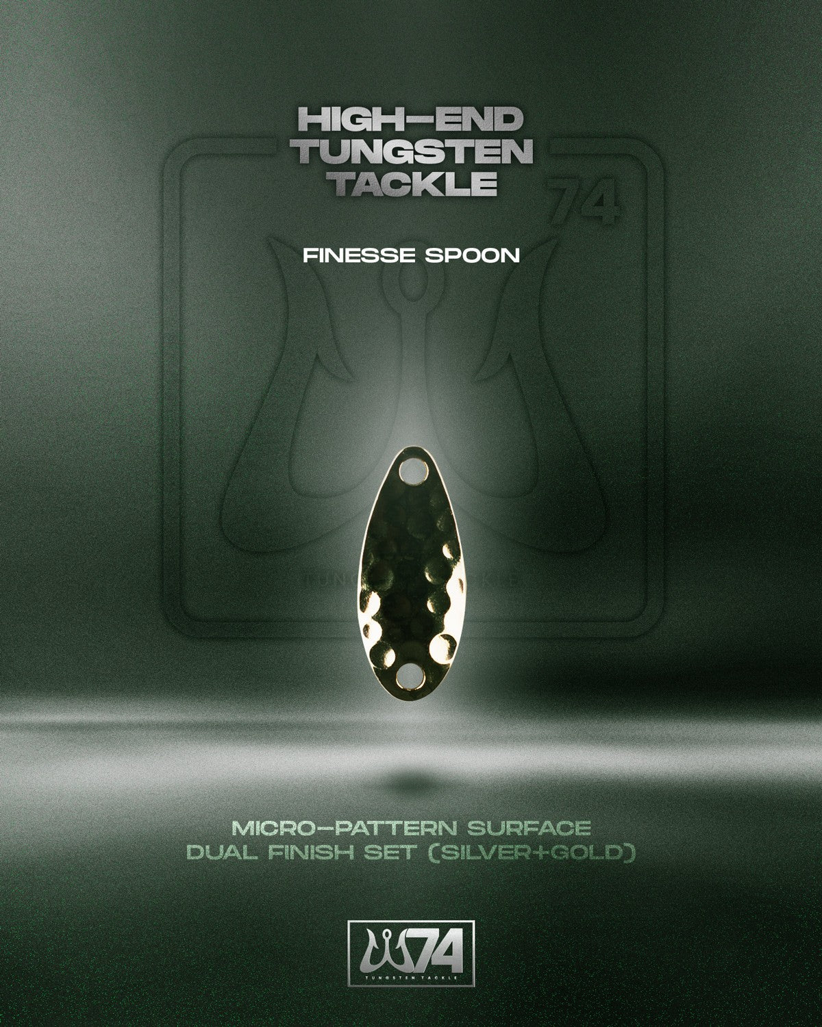 W74 Tungsten Finesse Spoons (2pcs)